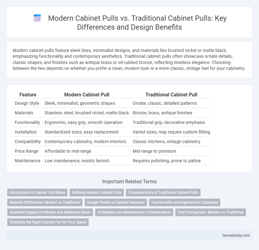 Modern Cabinet Pulls vs. Traditional Cabinet Pulls: Key Differences and Design Benefits