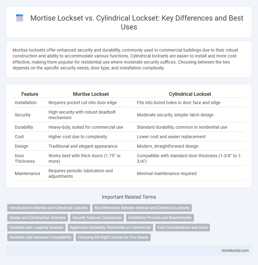 Mortise Lockset vs. Cylindrical Lockset: Key Differences and Best Uses