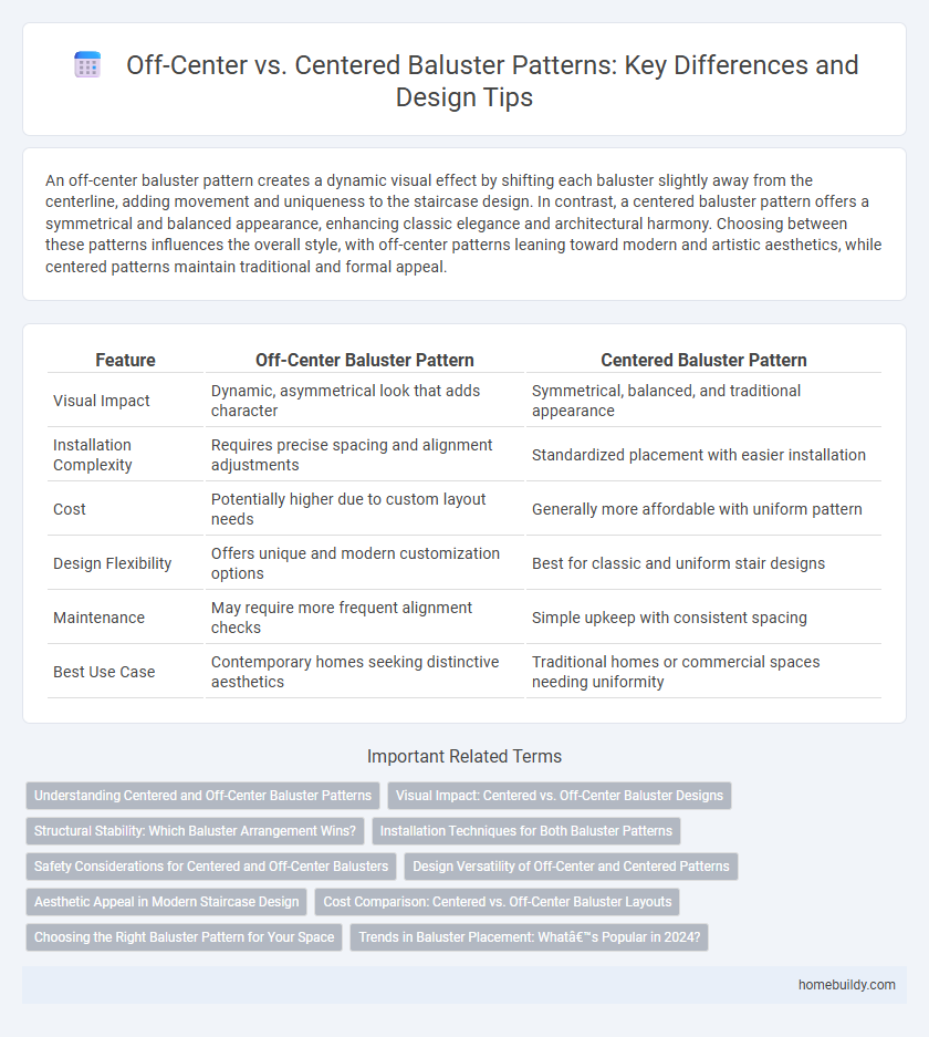 Off-Center vs. Centered Baluster Patterns: Key Differences and Design Tips