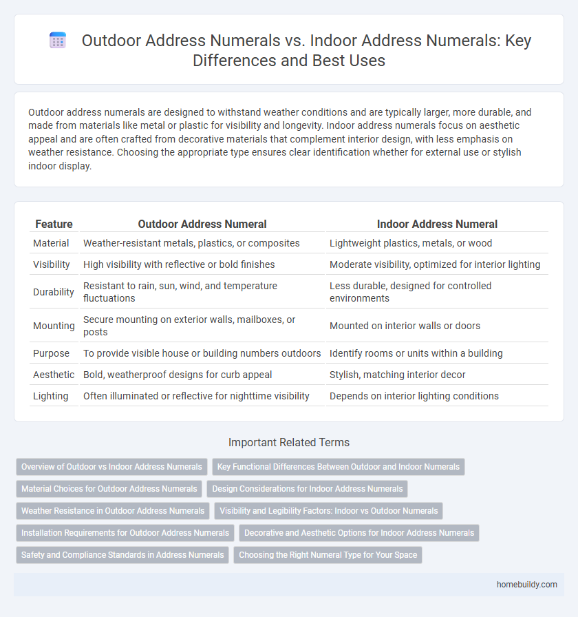 Outdoor Address Numerals vs. Indoor Address Numerals: Key Differences and Best Uses