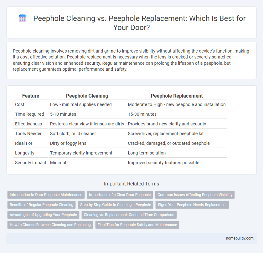 Peephole Cleaning vs. Peephole Replacement: Which Is Best for Your Door?
