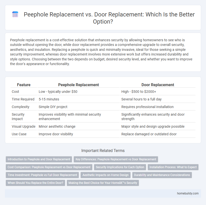 Peephole Replacement vs. Door Replacement: Which Is the Better Option?