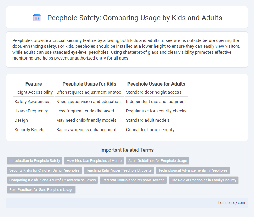 Peephole Safety: Comparing Usage by Kids and Adults