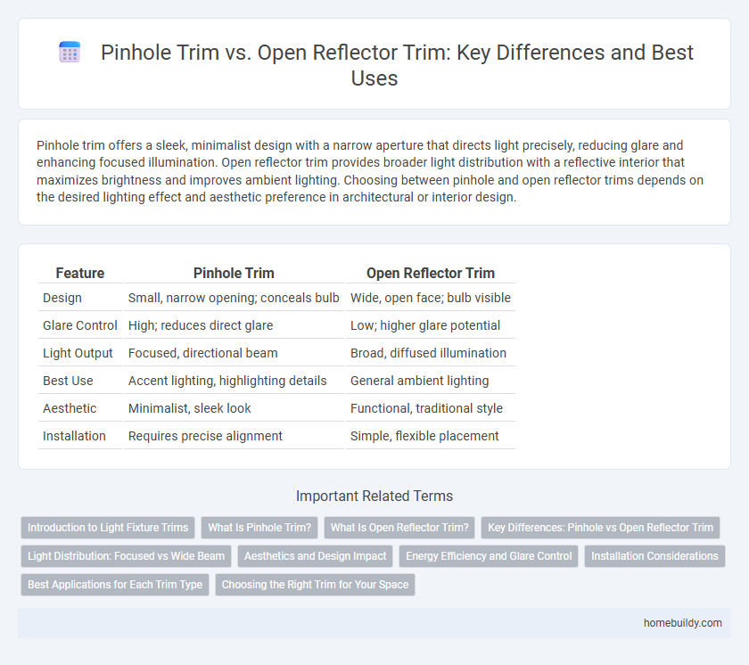 Pinhole Trim vs. Open Reflector Trim: Key Differences and Best Uses