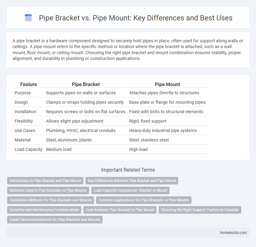 Pipe Bracket vs. Pipe Mount: Key Differences and Best Uses