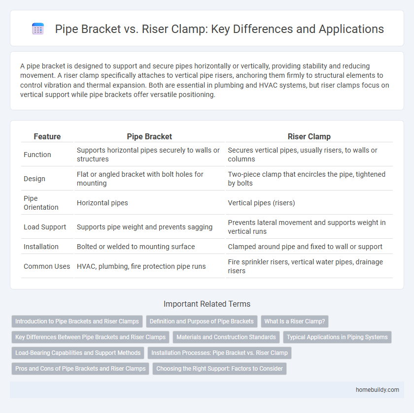 Pipe Bracket vs. Riser Clamp: Key Differences and Applications