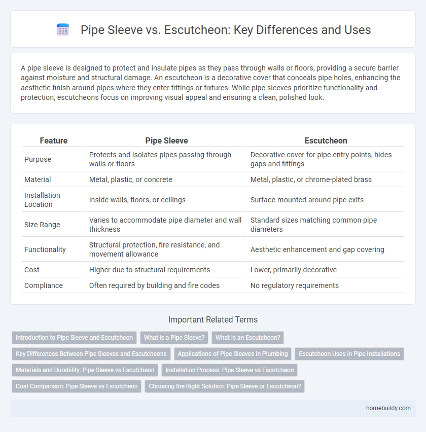 Pipe Sleeve vs. Escutcheon: Key Differences and Uses