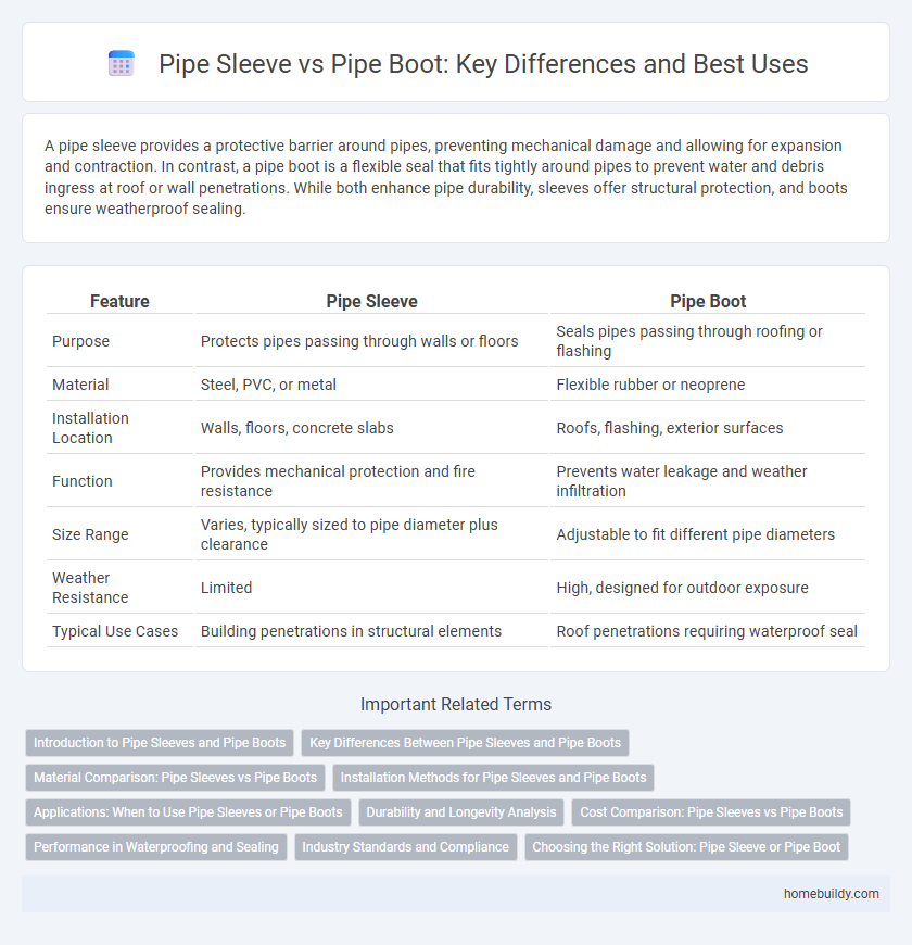 Pipe Sleeve vs Pipe Boot: Key Differences and Best Uses