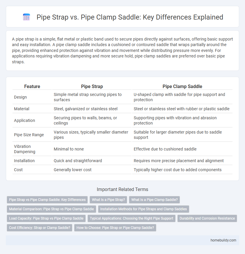 Pipe Strap vs. Pipe Clamp Saddle: Key Differences Explained