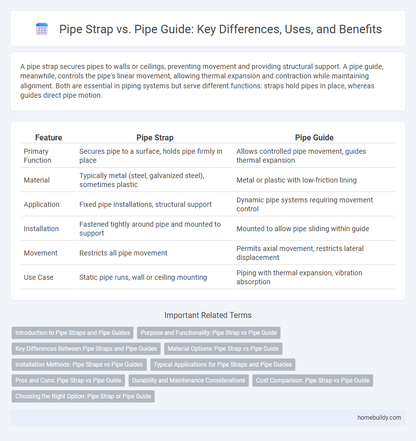 Pipe Strap vs. Pipe Guide: Key Differences, Uses, and Benefits