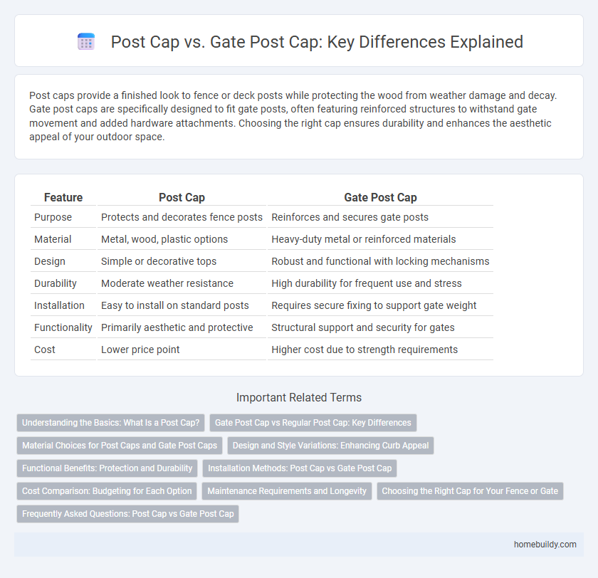 Post Cap vs. Gate Post Cap: Key Differences Explained