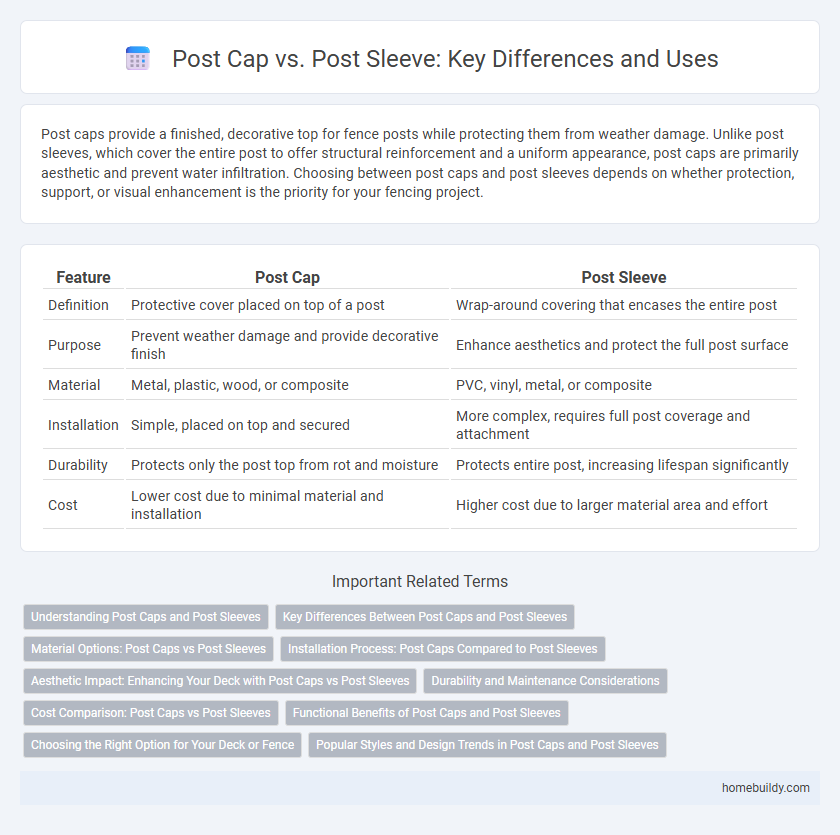 Post Cap vs. Post Sleeve: Key Differences and Uses