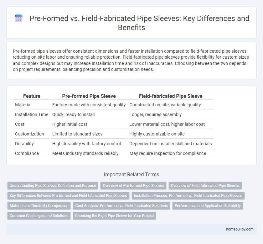 Pre-Formed vs. Field-Fabricated Pipe Sleeves: Key Differences and Benefits