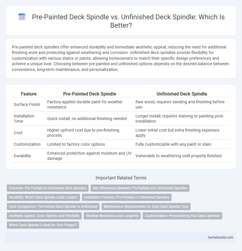 Pre-Painted Deck Spindle vs. Unfinished Deck Spindle: Which Is Better?