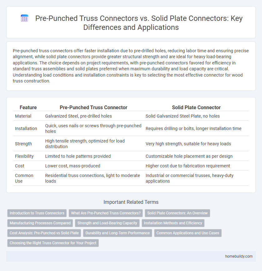 Pre-Punched Truss Connectors vs. Solid Plate Connectors: Key Differences and Applications