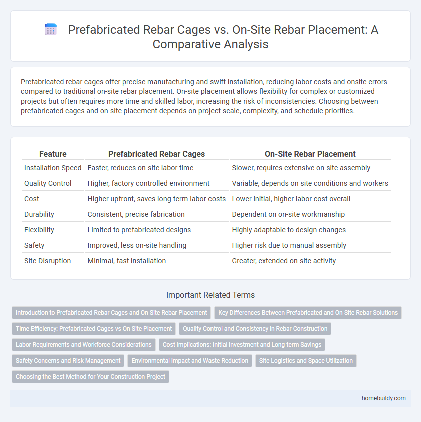 Prefabricated Rebar Cages vs. On-Site Rebar Placement: A Comparative Analysis