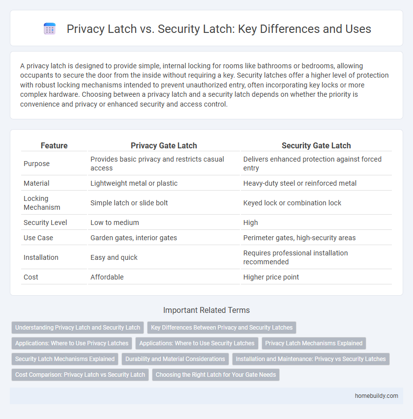 Privacy Latch vs. Security Latch: Key Differences and Uses