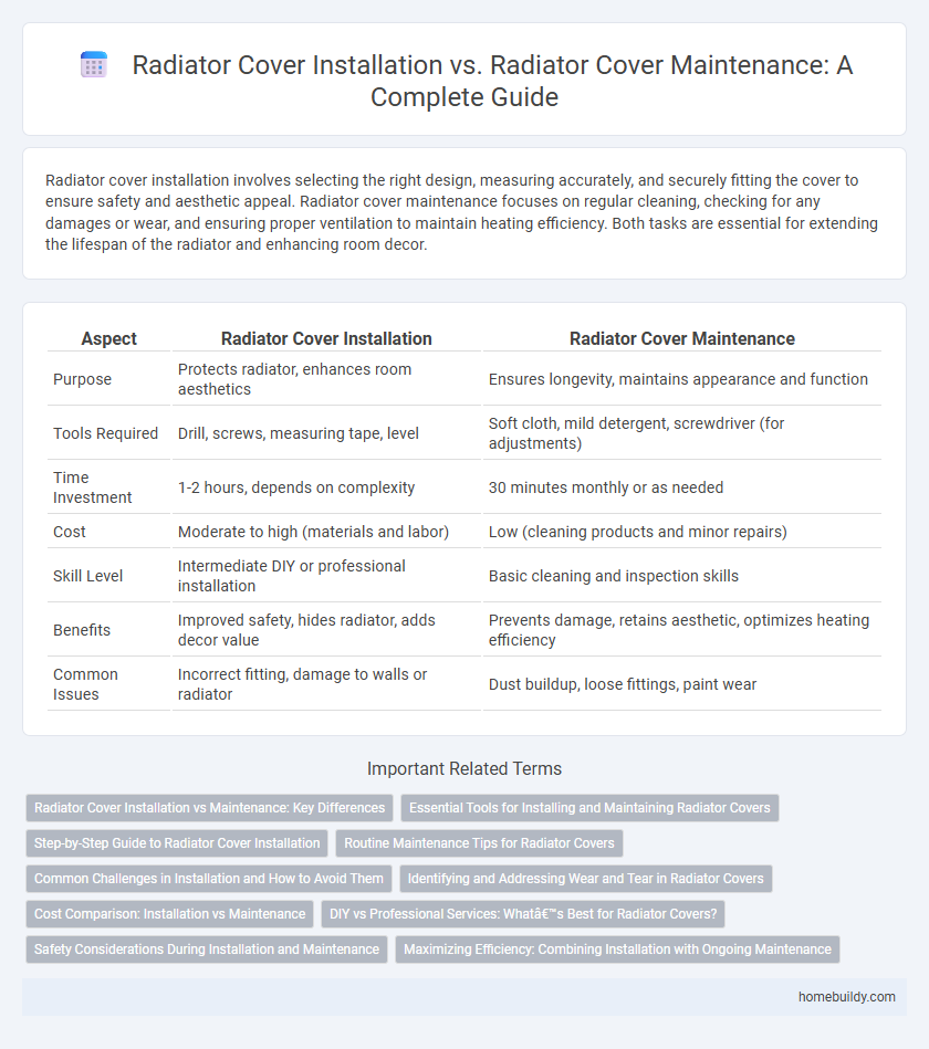 Radiator Cover Installation vs. Radiator Cover Maintenance: A Complete Guide