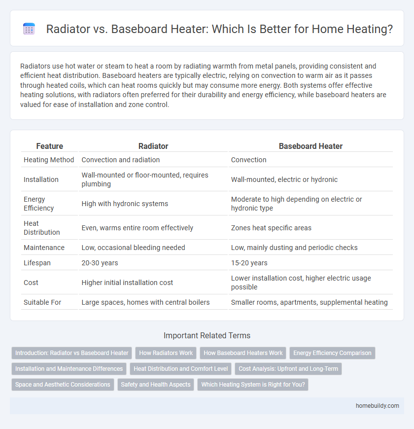 Radiator vs. Baseboard Heater: Which Is Better for Home Heating?
