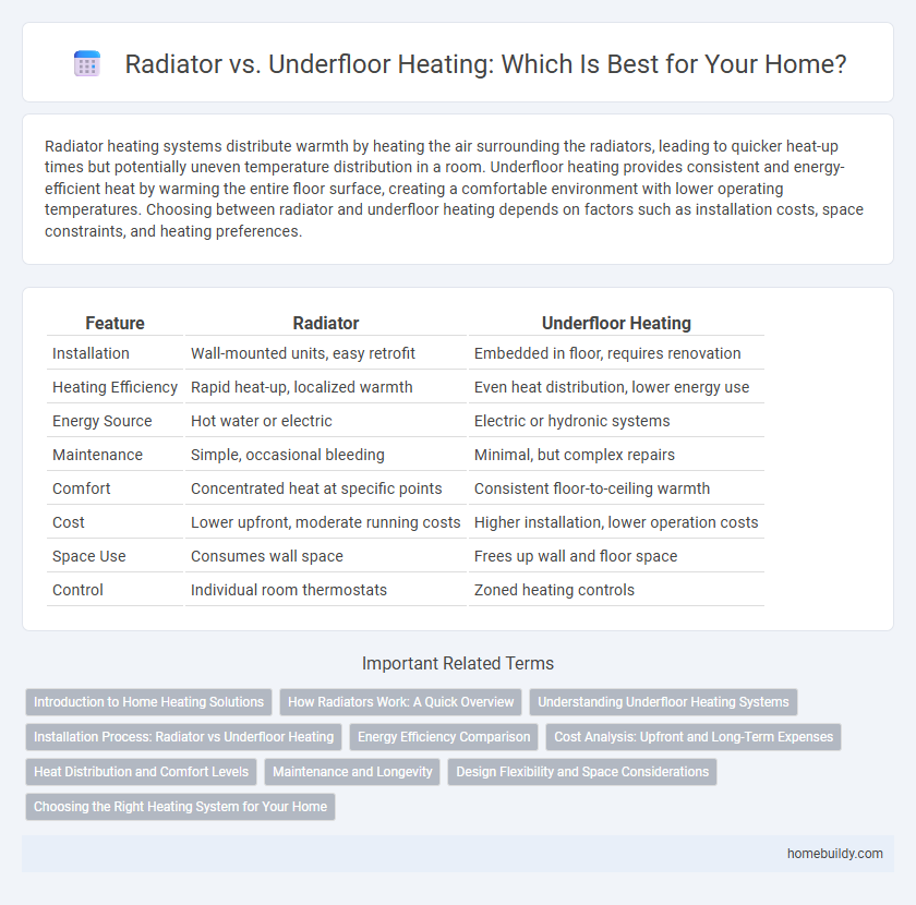 Radiator vs. Underfloor Heating: Which Is Best for Your Home?