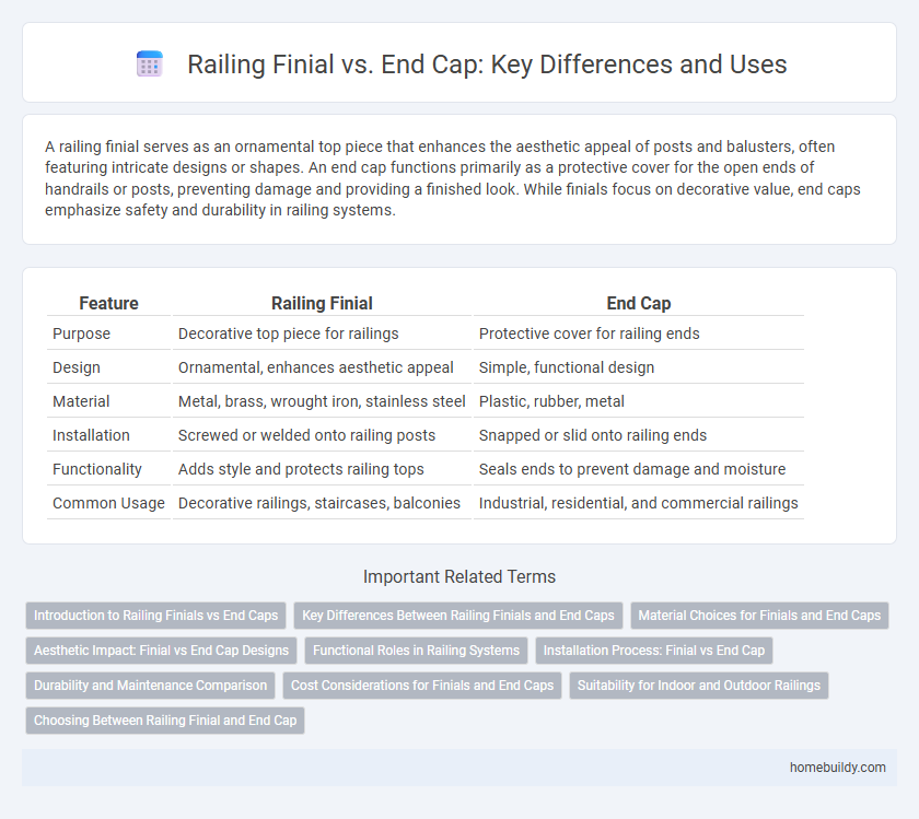 Railing Finial vs. End Cap: Key Differences and Uses