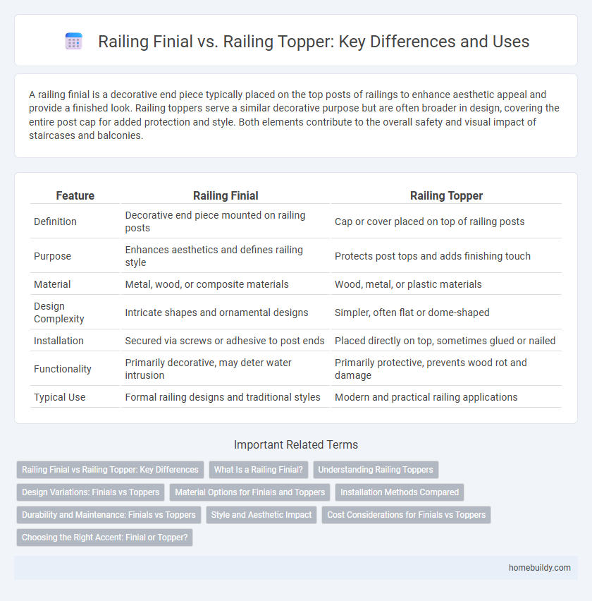 Railing Finial vs. Railing Topper: Key Differences and Uses