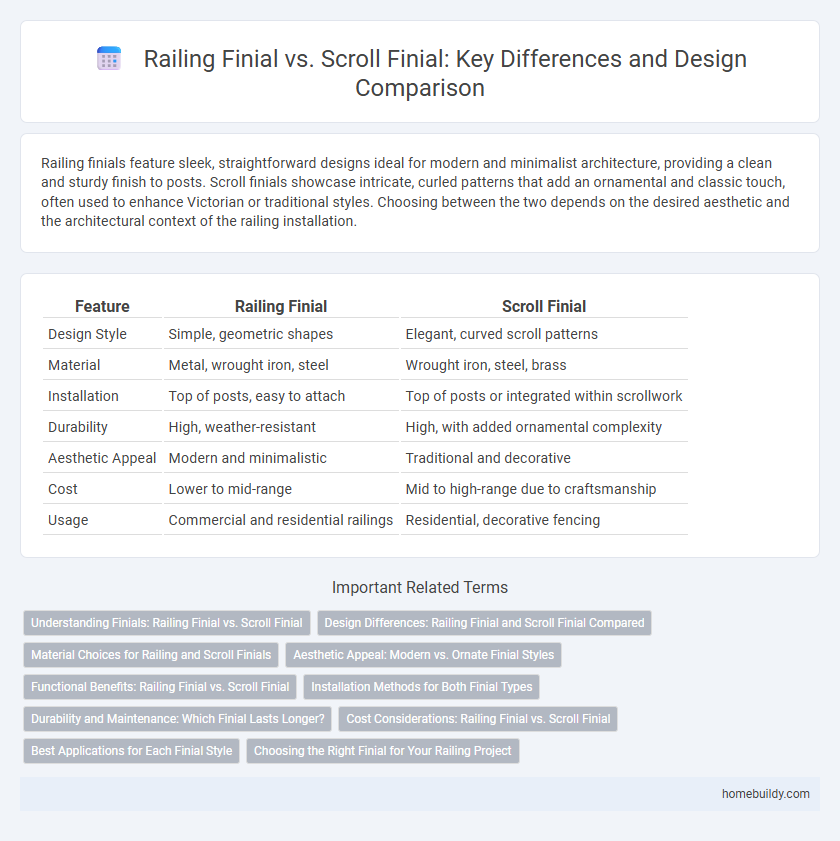 Railing Finial vs. Scroll Finial: Key Differences and Design Comparison