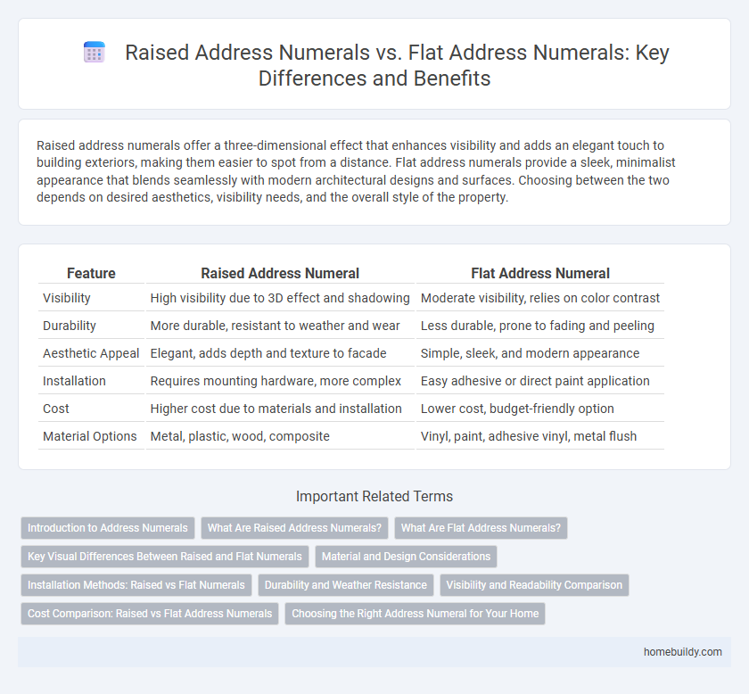 Raised Address Numerals vs. Flat Address Numerals: Key Differences and Benefits