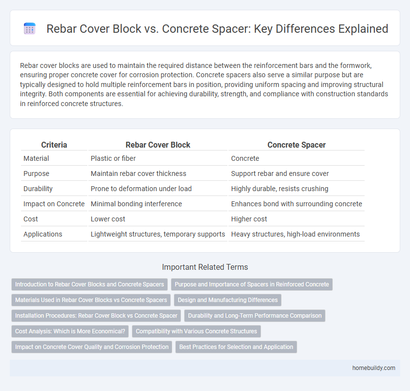Rebar Cover Block vs. Concrete Spacer: Key Differences Explained
