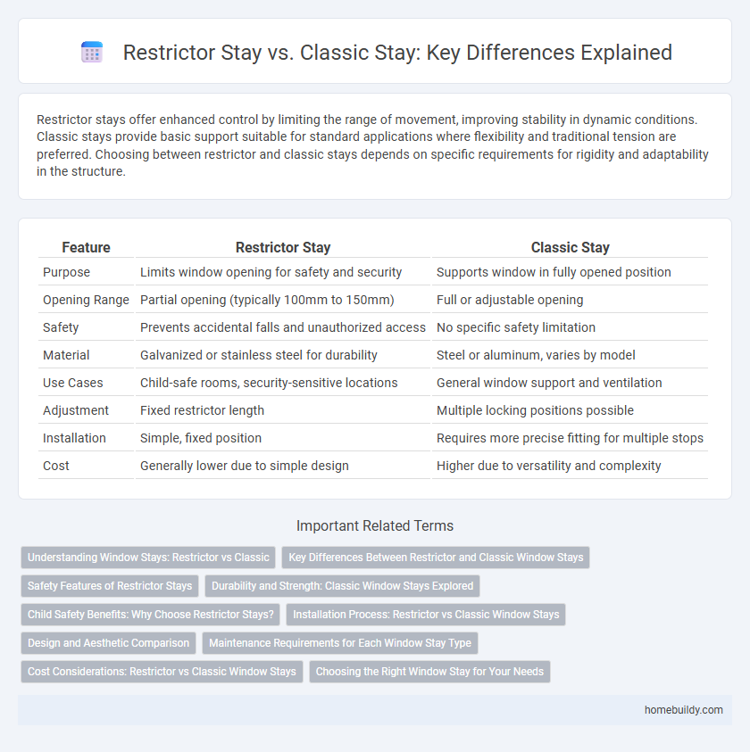 Restrictor Stay vs. Classic Stay: Key Differences Explained