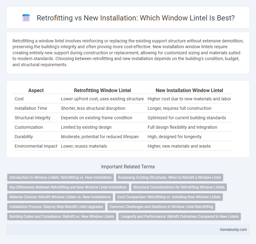 Retrofitting vs New Installation: Which Window Lintel Is Best?