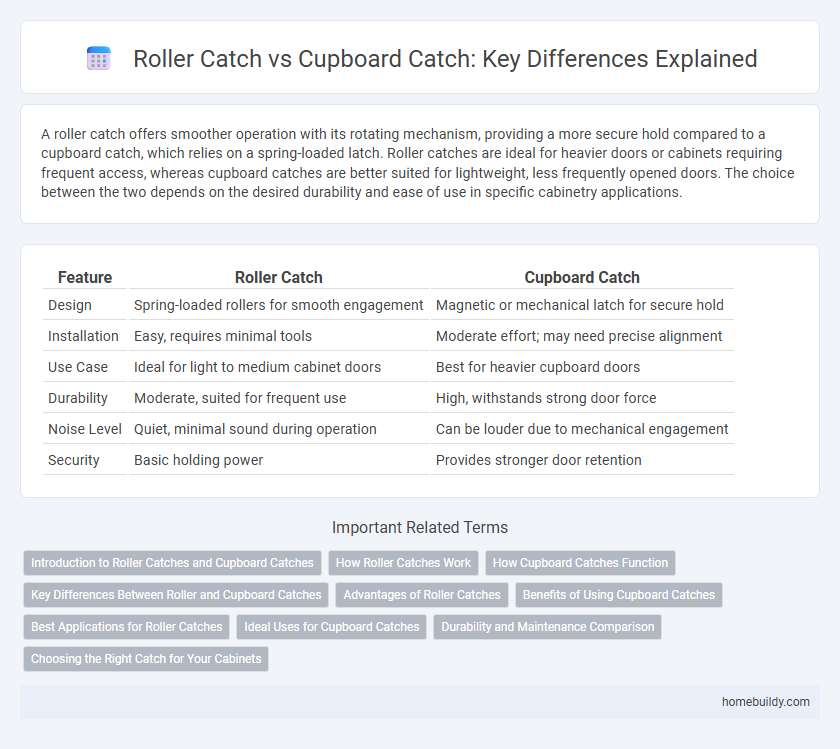 Roller Catch vs Cupboard Catch: Key Differences Explained