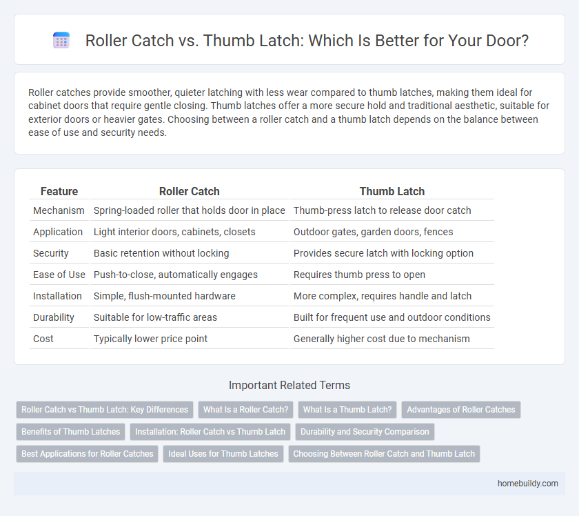 Roller Catch vs. Thumb Latch: Which Is Better for Your Door?