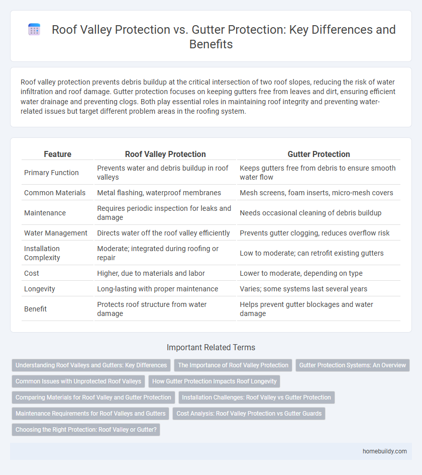 Roof Valley Protection vs. Gutter Protection: Key Differences and Benefits
