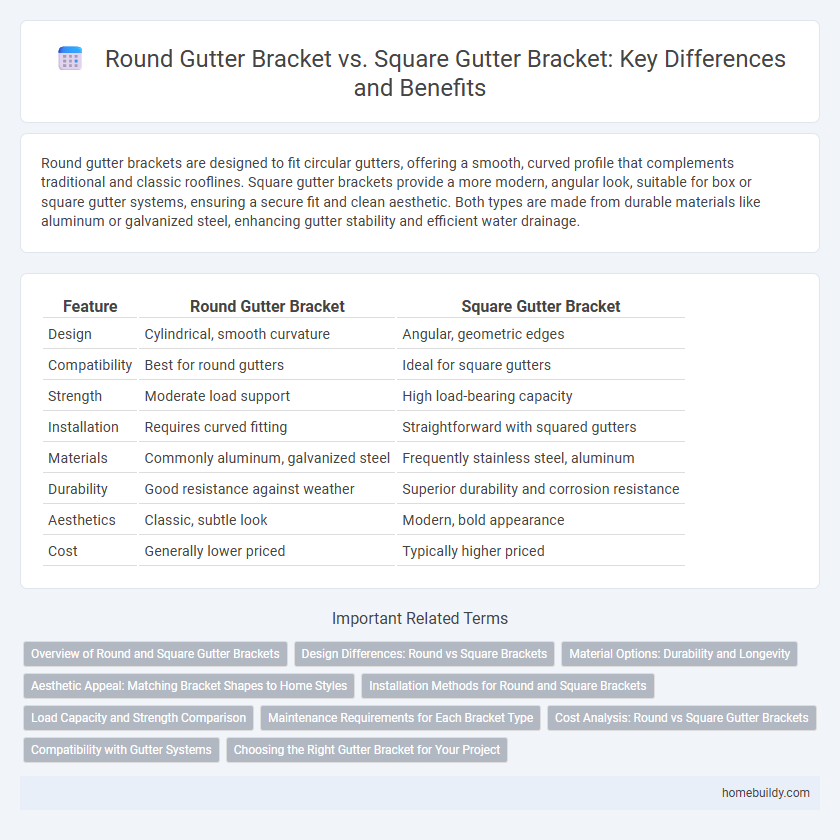 Round Gutter Bracket vs. Square Gutter Bracket: Key Differences and Benefits