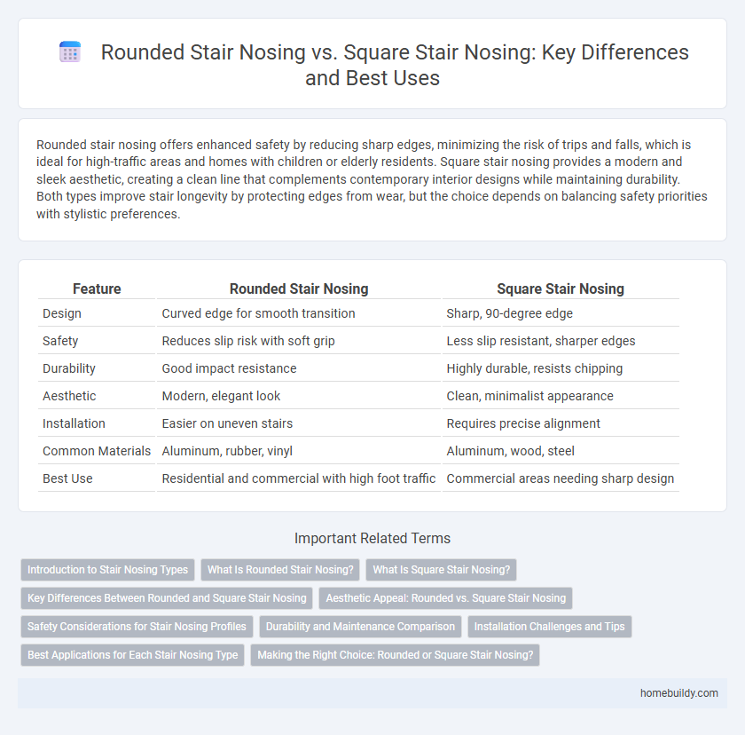 Rounded Stair Nosing vs. Square Stair Nosing: Key Differences and Best Uses
