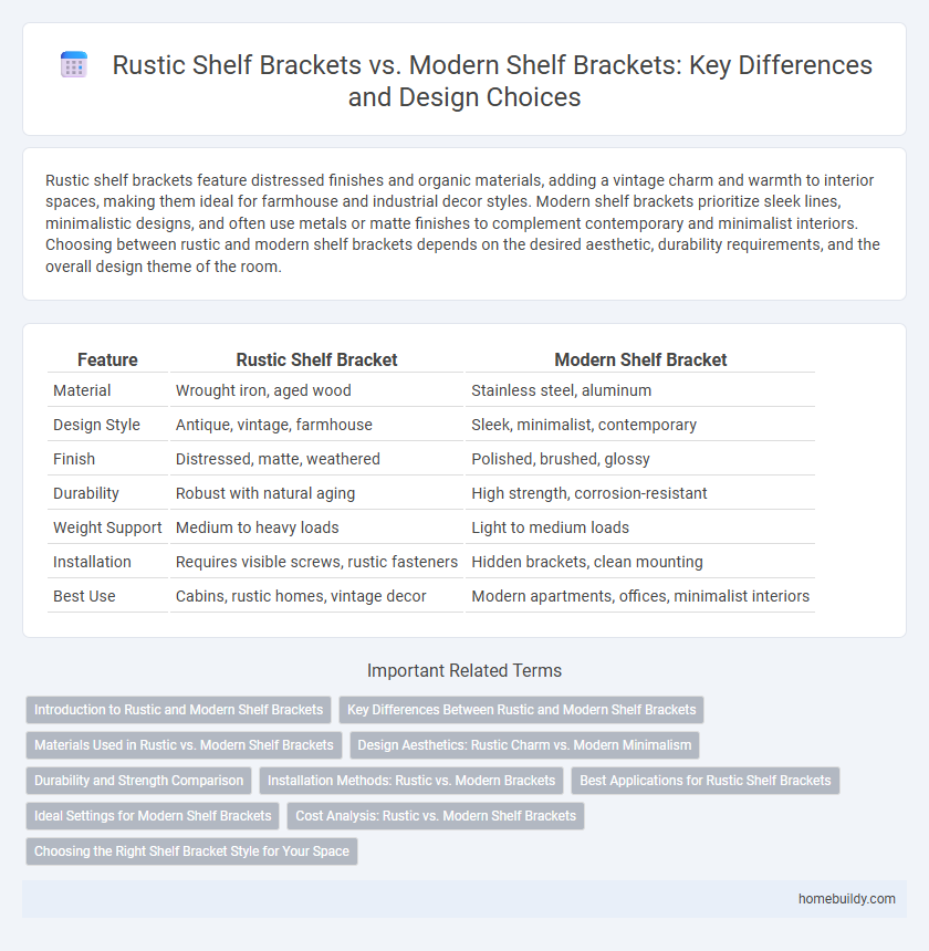 Rustic Shelf Brackets vs. Modern Shelf Brackets: Key Differences and Design Choices