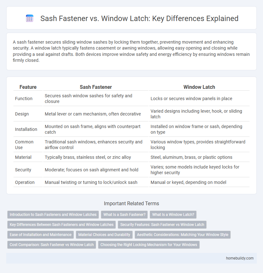 Sash Fastener vs. Window Latch: Key Differences Explained