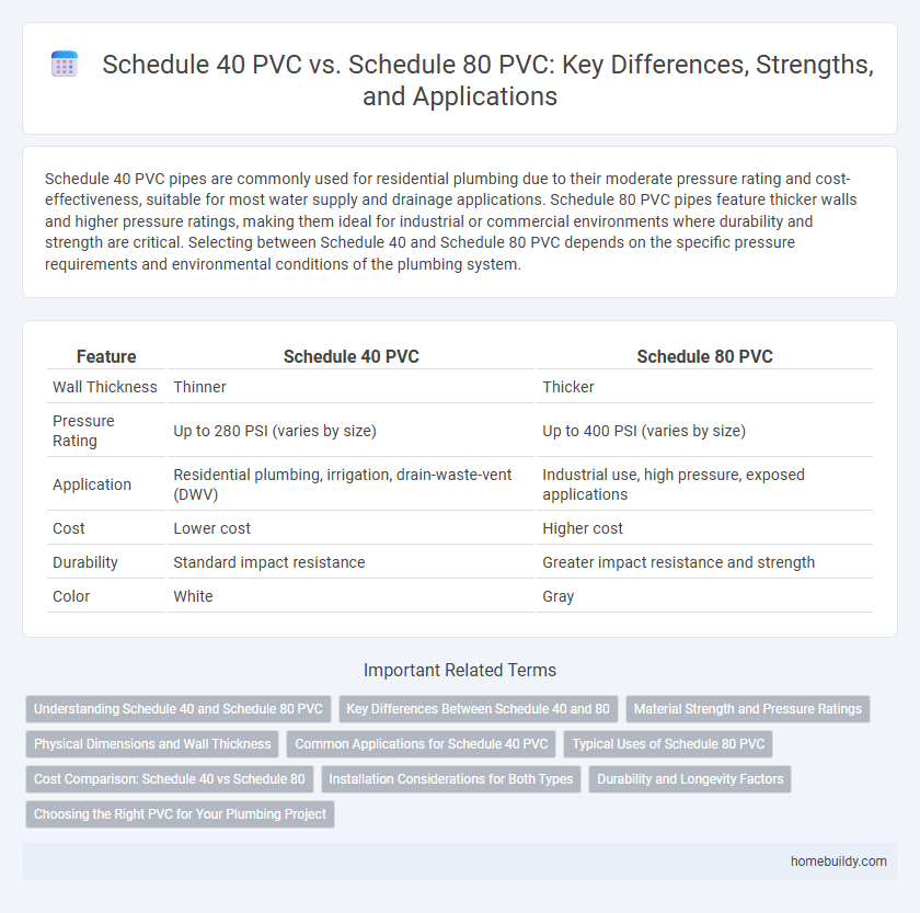 Schedule 40 PVC vs. Schedule 80 PVC: Key Differences, Strengths, and Applications