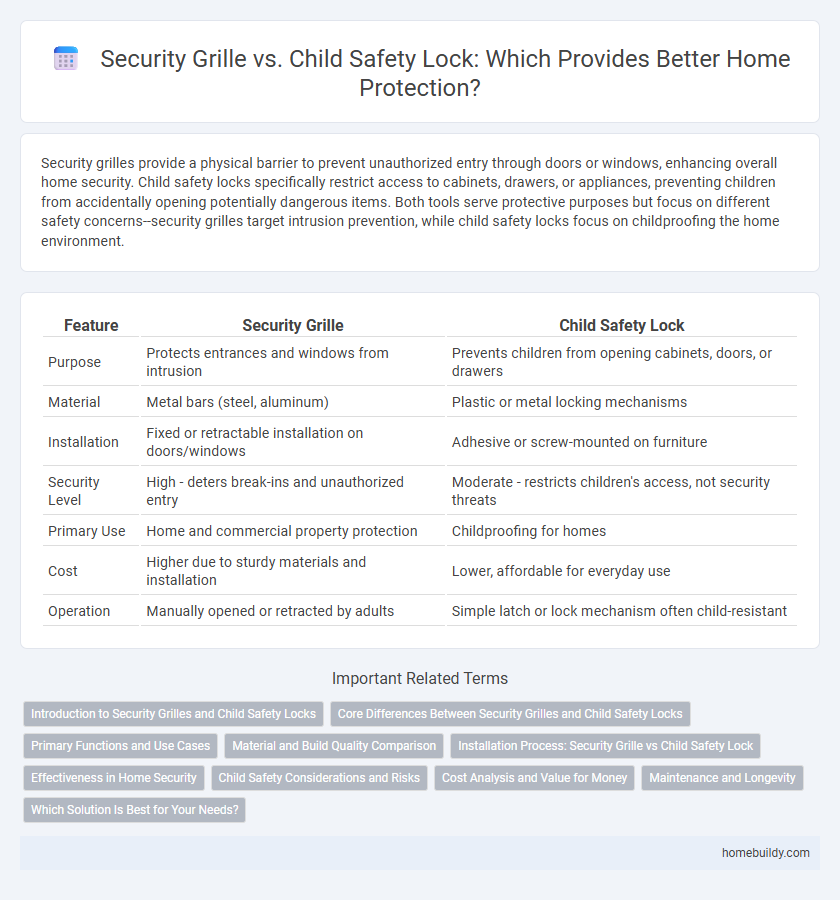 Security Grille vs. Child Safety Lock: Which Provides Better Home Protection?