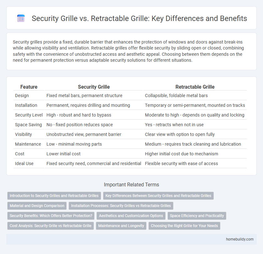 Security Grille vs. Retractable Grille: Key Differences and Benefits
