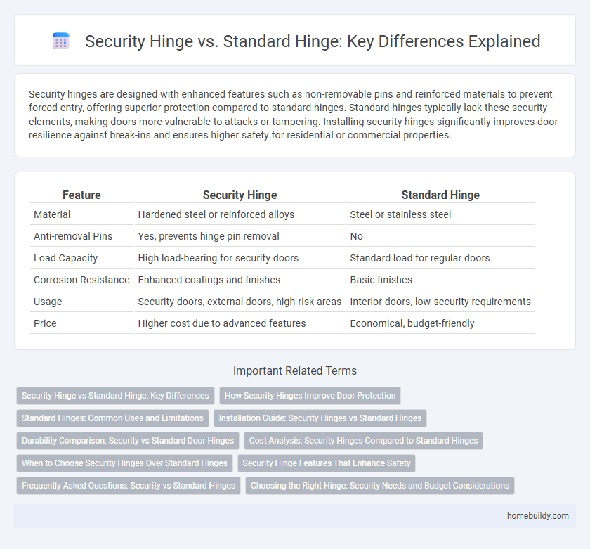 Security Hinge vs. Standard Hinge: Key Differences Explained