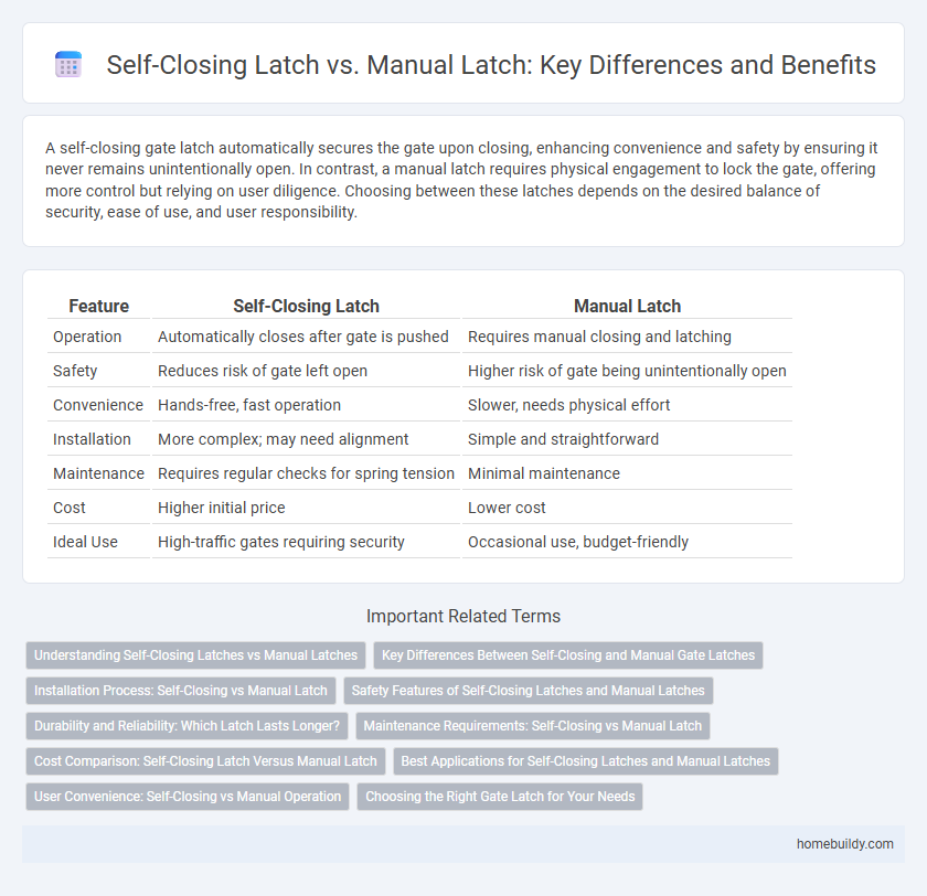 Self-Closing Latch vs. Manual Latch: Key Differences and Benefits