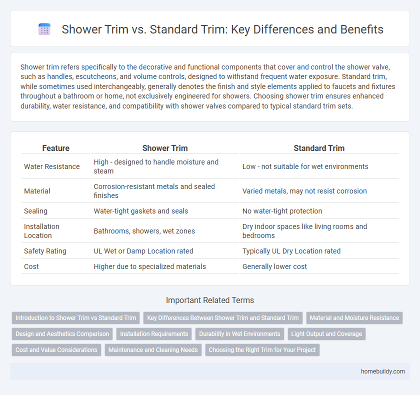 Shower Trim vs. Standard Trim: Key Differences and Benefits