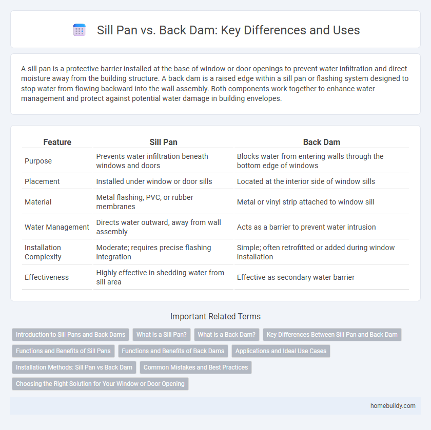 Sill Pan vs. Back Dam: Key Differences and Uses