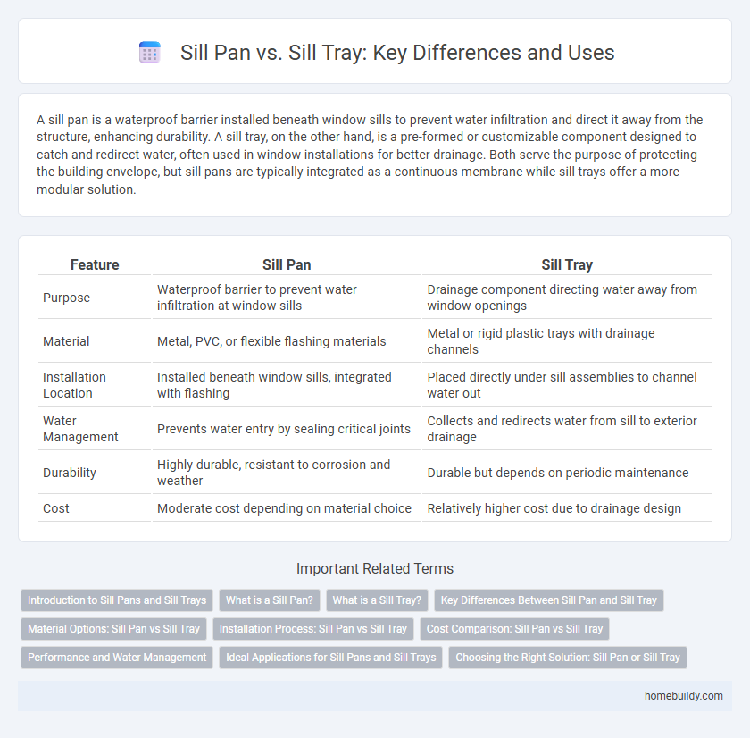 Sill Pan vs. Sill Tray: Key Differences and Uses
