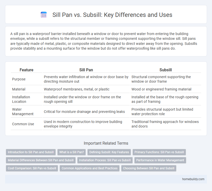 Sill Pan vs. Subsill: Key Differences and Uses
