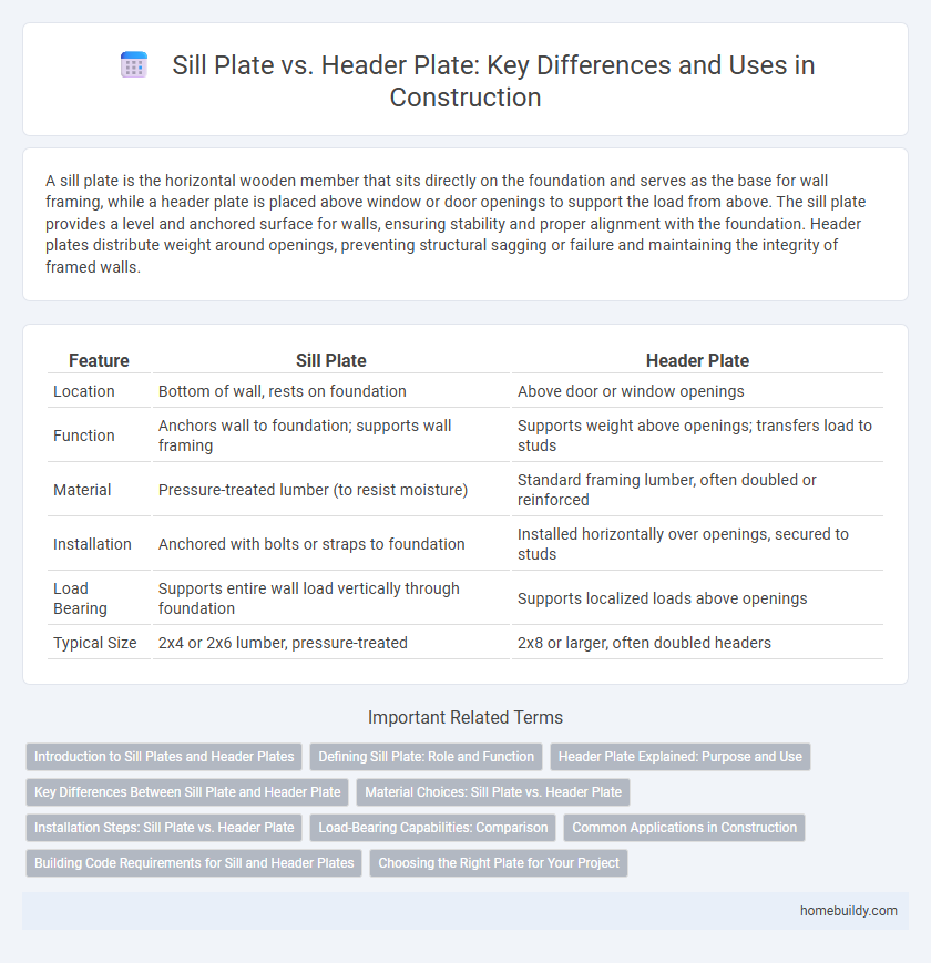 Sill Plate vs. Header Plate: Key Differences and Uses in Construction