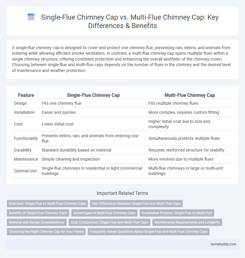 Single-Flue Chimney Cap vs. Multi-Flue Chimney Cap: Key Differences & Benefits