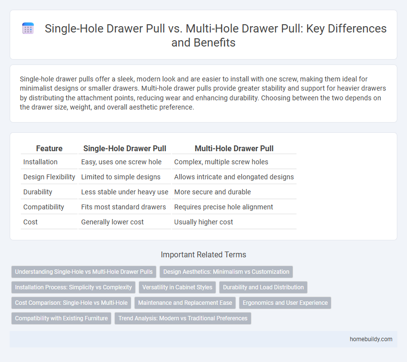 Single-Hole Drawer Pull vs. Multi-Hole Drawer Pull: Key Differences and Benefits